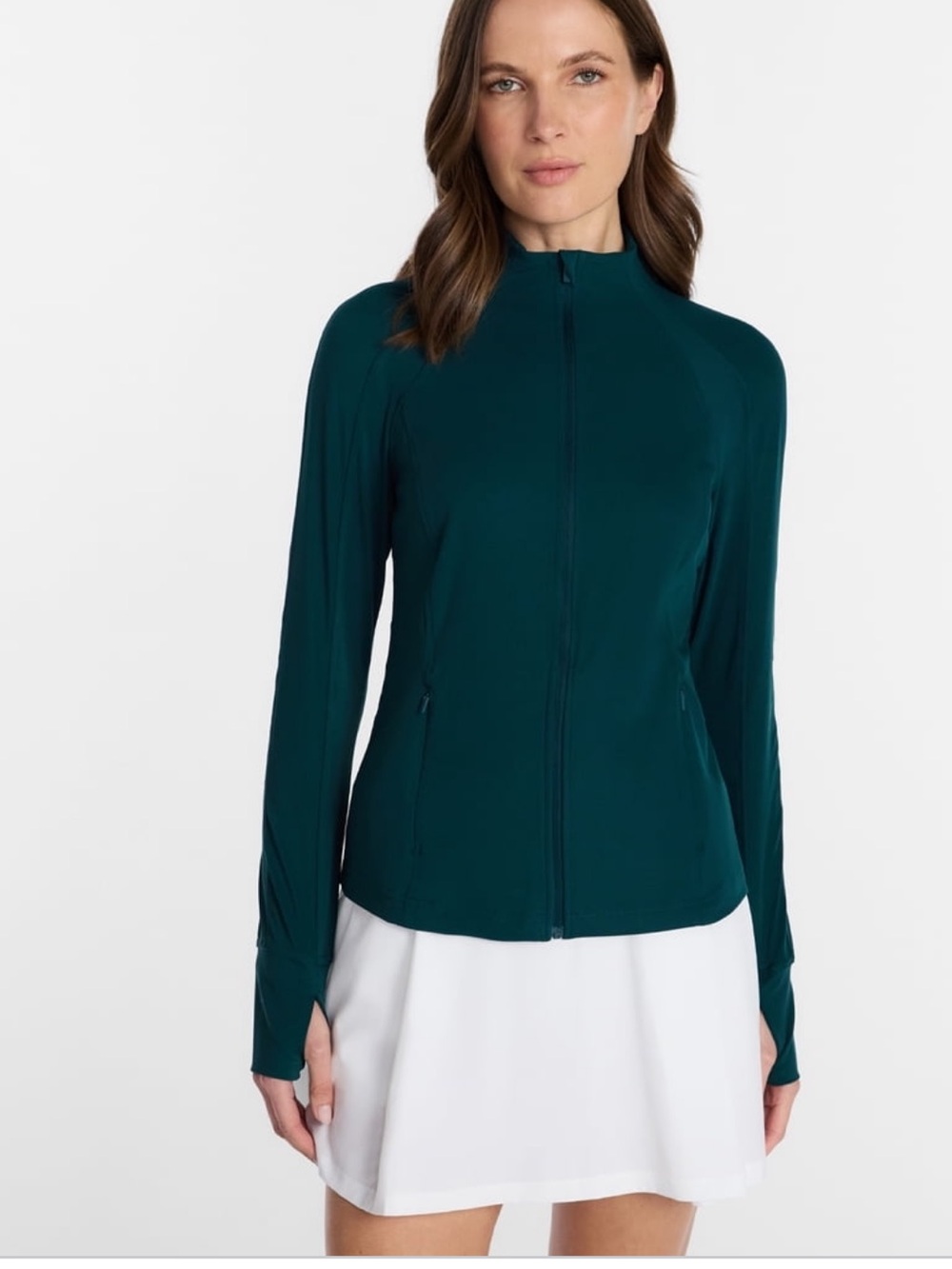 Avia Teal Full-Zip Athletic Jacket